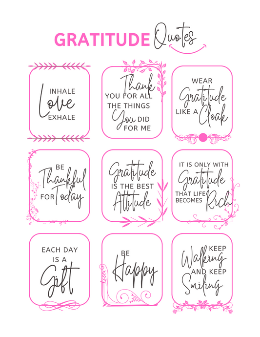 Gratitude Journal- 23 pages Digital download